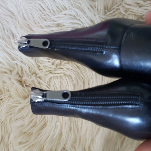 BRUNELLO CUCINELLI Leather Monili Chain Strap Chunky Ankle Boots black size 37 - Picture 7 of 12